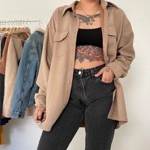 SOLD Van Heusen faux suede jack/shirt